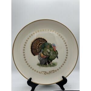 "American Wild Turkey" 1st Limited Edition Plate Ghent Collection 1976 New Wbox